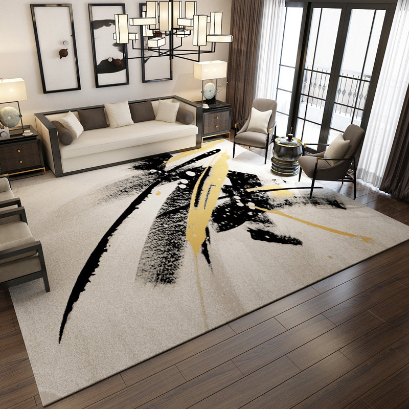 New Chinese-style simple European-style modern Nordic-style pastoral simple beauty floor mat living room coffee table new Chinese-style bedroom carpet