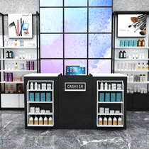 Free combination Cosmetics store cashier Boutique store Maternal and child store Supermarket cashier Iron wood simple European-style bar