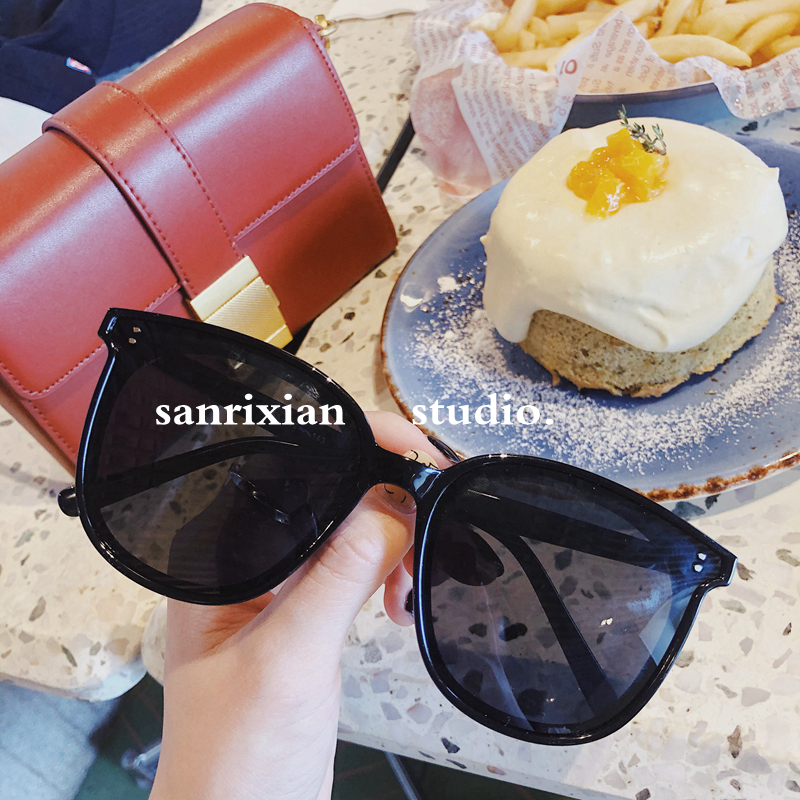 Korean trendy brand Yi Yang Qianxi same style sunglasses women's 2020 summer all-match polarized sunglasses men's net red round face