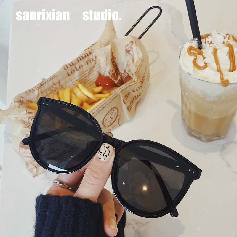 2020 new polarized sunglasses Wu Xin stars with the same sunglasses female tennis red glasses round face to drive against UV