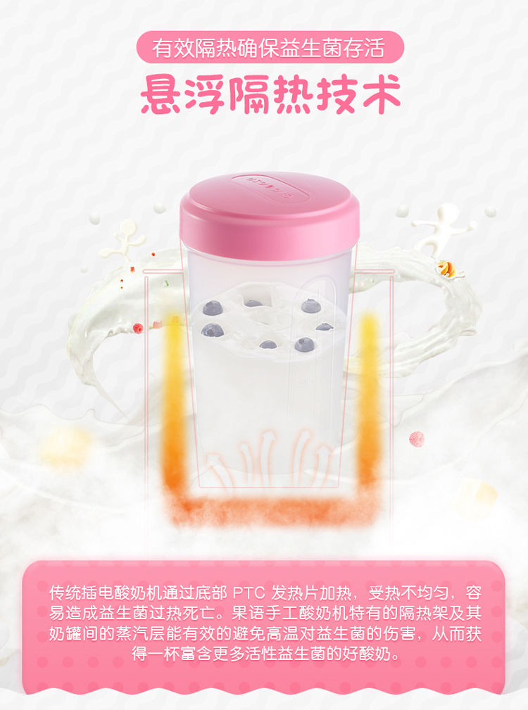 Trái cây gy6101 rút phích cắm bằng tay máy làm sữa chua người đàn ông tuyệt vời hoạt hình khi mẹ tốt máy phô mai rượu gạo - Sản xuất sữa chua máy làm sữa chua song anh