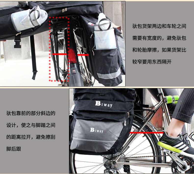 Sacoche pour vélo mixte BIWAY - Ref 2211508 Image 21
