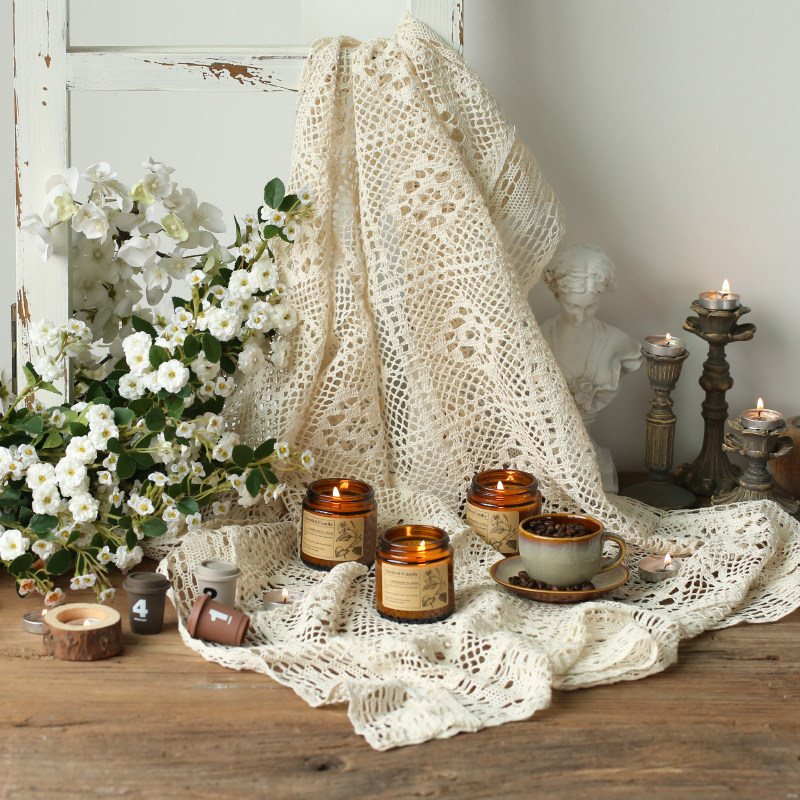 ins hollowed-out woven photography background cloth napkins cloth cake gourmet food sweet lace tablecloth dining mat photo props