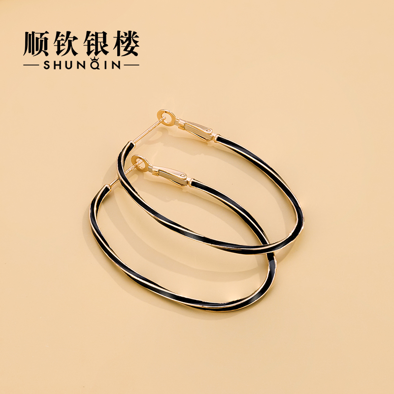 Skyn Silver Building S925 Skyline Psychology Earring Female Silver Earring 2022 New tide streams light luxury wind