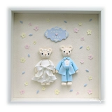 Глина для невесты, памятная фоторамка, «сделай сам», делается под заказ, подарок на день рождения, с медвежатами