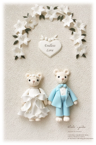 Глина для невесты, памятная фоторамка, DIY, делается под заказ, подарок на день рождения, с медвежатами