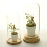 Микровисшивание мини -ивия эмить вечного цветочного моха нефритовое медведь тигр детские волосы