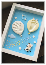 12th anniversary to give back to cute cow and rat Baby Baby Full Moon 100 days hand foot printing three-dimensional photo frame gift