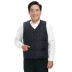 Áo vest trung niên nam trung niên ấm áp áo cotton mùa thu và mùa đông áo vest cotton cũ cộng với áo vest nhung bố ao ghi le Áo vest cotton