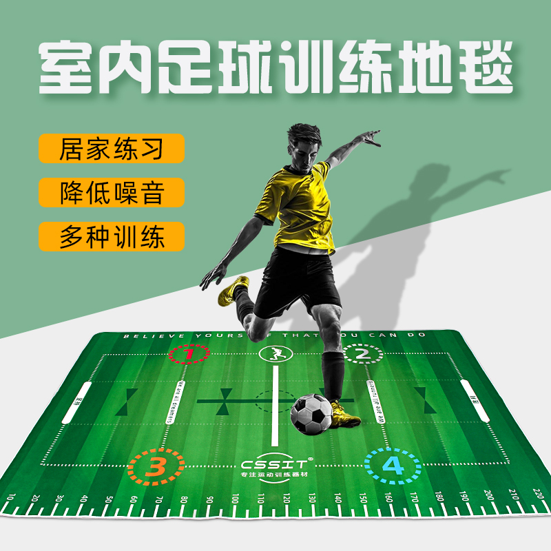 Indoor Football Training Equipment Soundproofing Noise Reduction Home Children Football Mats Rug soccer World Cup Football kick training-Taobao