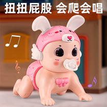 Baby 0 to 1 year old learning crawling guide toy for toddlers to raise their head to practice 3-6 months crawling artifact crawling baby 9