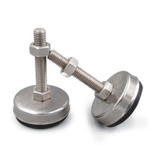 Phi 4 3 m m chassis nylon foot cup 304 stainless steel ground foot screw plastic furniture base non-slip high M6M8M10