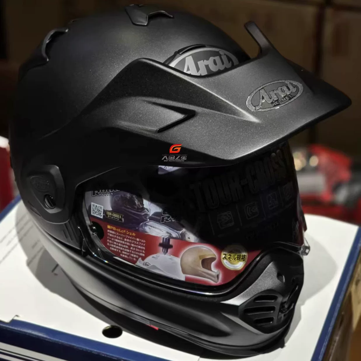 [ARAI TOUR-CROSS5连帽檐GS长途越野摩托机车骑行安全拉力5安全帽]