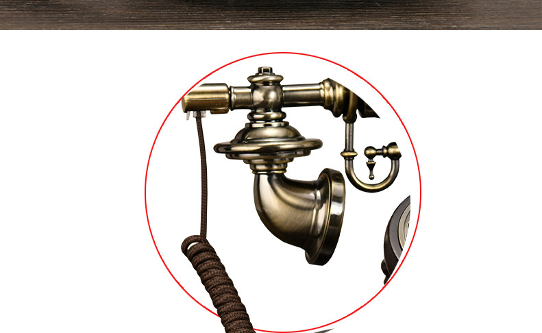 Проводной и DECT-телефон 美式覆古彷古电话机老式实木家用座机欧式无线插手机卡全网通电话