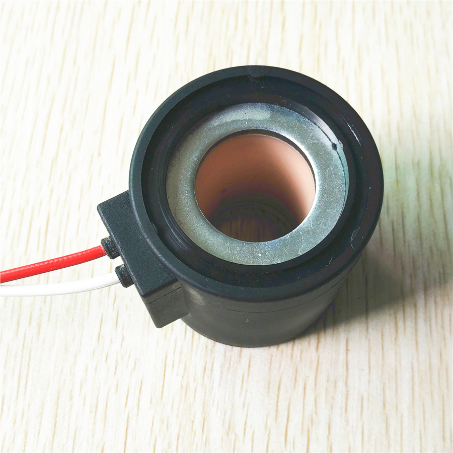 Excavator accessories SKM5 solenoid valve coil Kawasaki safety lock solenoid valve coil aperture 22 height 48