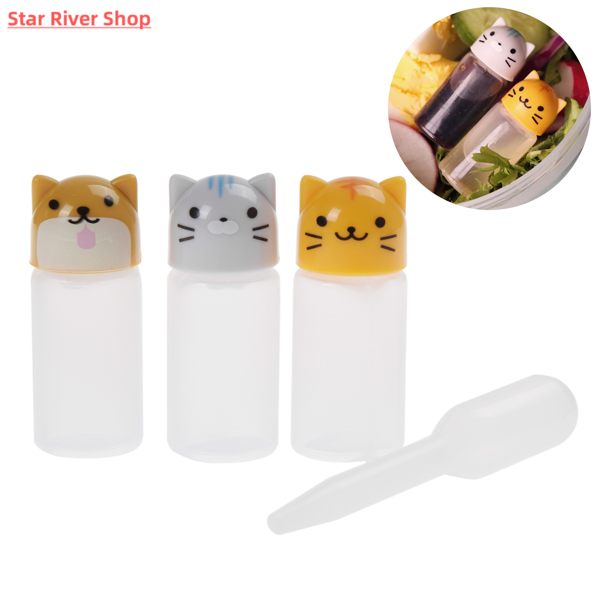 3pcs/set mini seasoning sauce bottle small