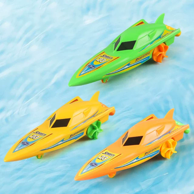 1 шт Детские Скоростной катер корабль заводная игрушка ванна игрушки душевые игрушки