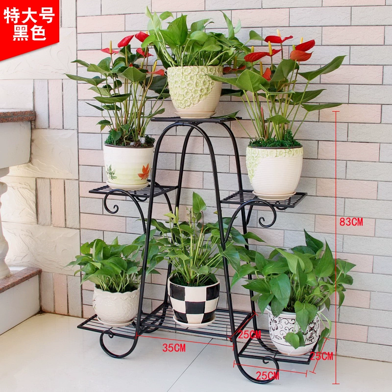 kệ trồng rau ban công chung cư Sắt pothos Giá để hoa ban công con lắc sàn đứng trong nhà đơn giản lọ hoa giá phòng khách nhện phong lan phụ kiện ưu đãi đặc biệt giá sắt treo chậu hoa 