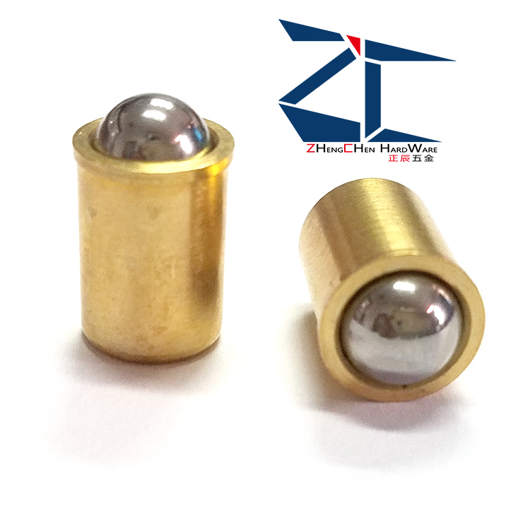 ZC101-4 brass step positioning bead press-in type ball head plunger light body without tooth touch bead spring top bead