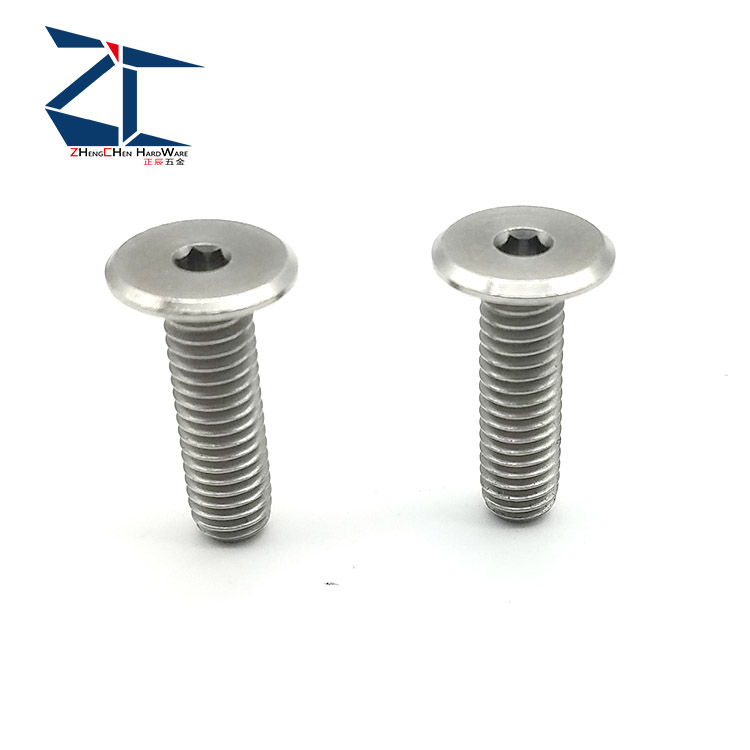 304 stainless steel ultralow head hexagon socket Bolt flat head screw