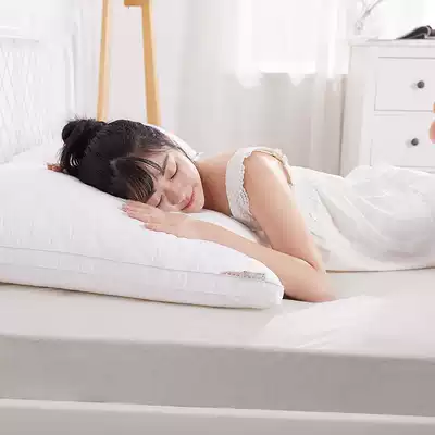 A pair of cotton pillow core adult cervical pillow single double student dormitory couple pillow feather pillow