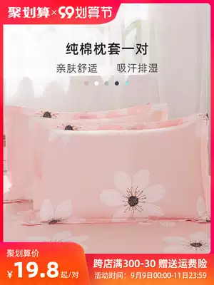 Summer cotton pillowcase pair 100 cotton pillowcase men thick large household 48x74 student 40x60