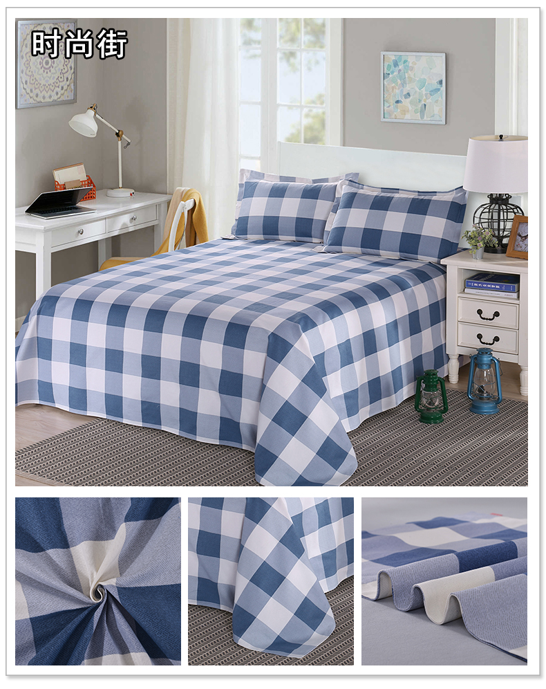 [gửi vỏ gối] tấm vải thô cũ bằng vải cotton đơn mảnh dày đơn đôi giường 1,5 m 1,8m giường - Khăn trải giường thảm trải giường mùa đông