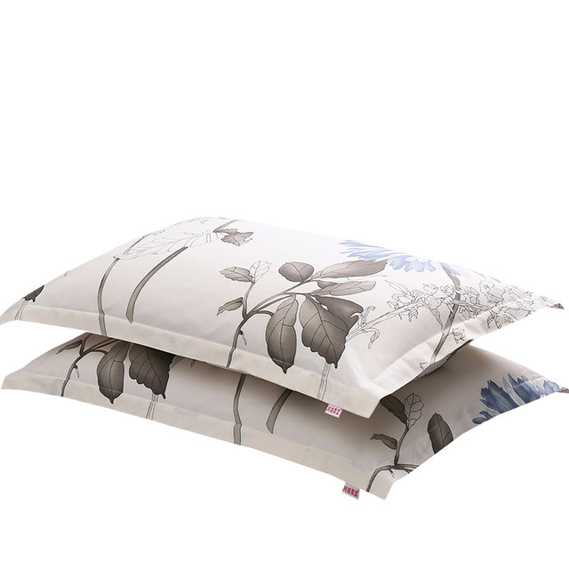 A pair of pure cotton pillowcases 100 pure cotton pillowcases thickened large home 48x74 student dormitory 40x60cm