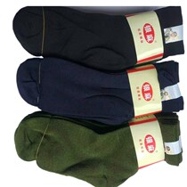 Mens sturdy military socks wear-resistant breathable sweat-absorbing deodorant high-quality cotton socks military green mid-tube labor insurance sports socks