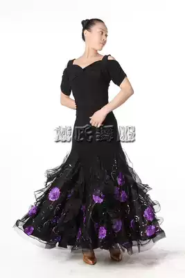Dai's Flower Fairy Series Chest Pleated Back Cross Belt can be set long sleeve modern dance shirt