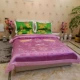 Hàng Châu lụa satin chăn bông thổ cẩm chăn bông mềm mại satin đám cưới chăn màu đỏ và trắng chăn - Quilt Covers 	bộ chăn phao ga gối