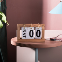 Nordic INS creative page-turning calendar Office desktop small desk calendar Bed and breakfast living room decoration decoration