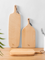 Imported small cutting board Solid wood cutting board Household bread board Japanese sushi board Fruit cutting cutting board Baking chopping board