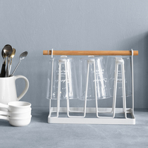 Nordic Day Style Iron Art Kitchen Drain Cup Rack Home Water Glass Rack Cup Holder Glass Cup Containing Shelf Tea Cup
