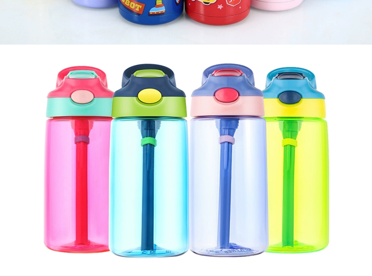 Nhỏ bé sippy cup cốc nước nắp vịt chống rơi nắp nhựa cốc cơ thể ấm đun nước phụ kiện chống rò rỉ - Tách