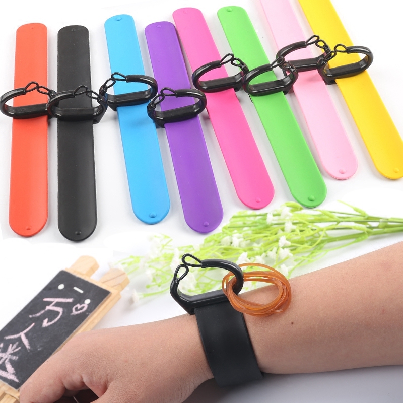 New pat with wrist rubber band buckle studio stylist professional auxiliary tool hairdressing hair makeup rubber band device