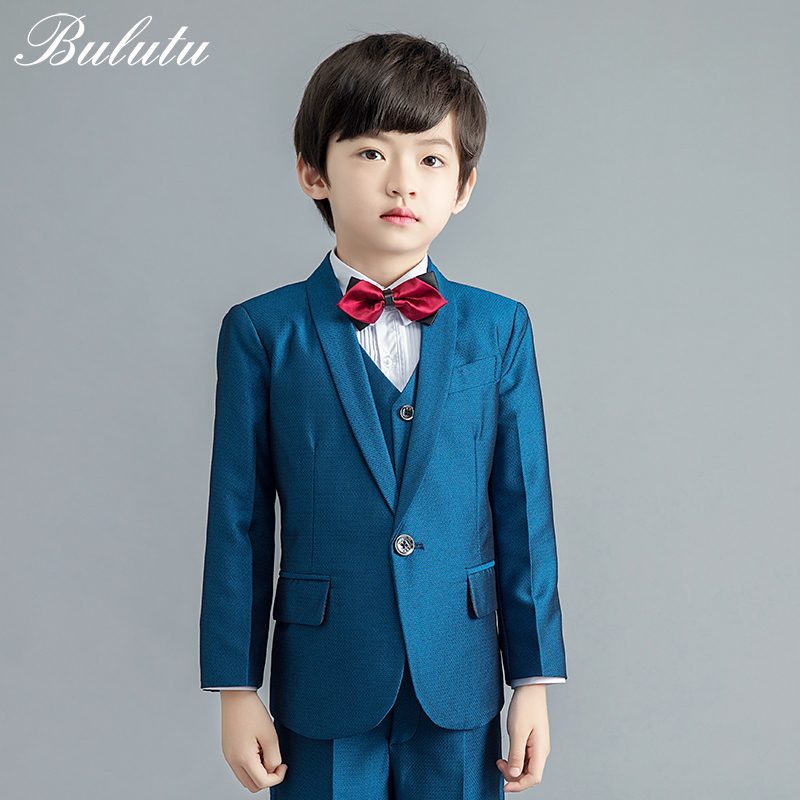 Childrens mens phù hợp với bộ đồ phù hợp với phù hợp với chiếc váy boy hoa trẻ Hàn Quốc nhỏ phù hợp với bé biểu diễn piano váy mùa xuân.