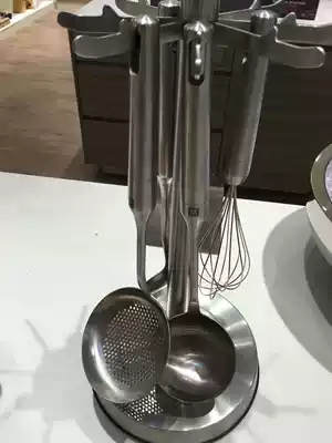 German double Pure6 piece rotating cookware bracket set flat shovel spoon Chinese spatula spoon