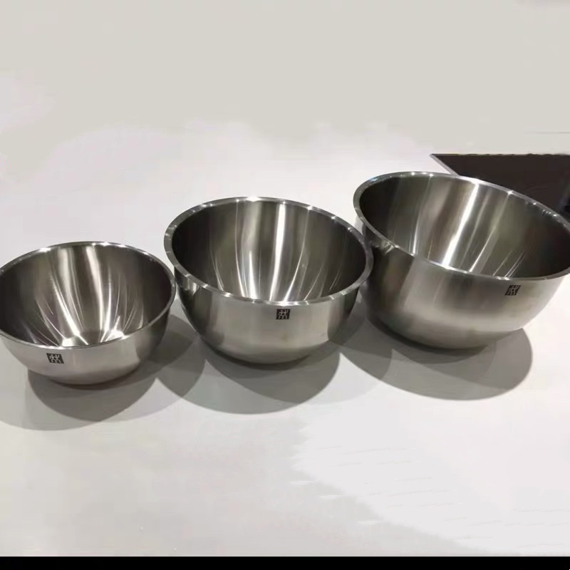 German double multi-use basin wash dish and face basin suit stainless steel basin cutlery sublight wire drawing process 3 basins