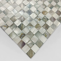 Шахматная доска смешанная раковина мозаичная наклейка на стенах европейской плитки фона стена сами -адгезивная натуральная густая туалетная ванная комната