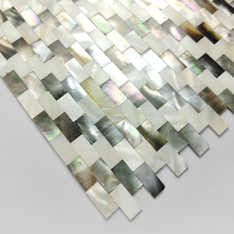 Natural Black Butterfly Beemaic Shells Mosaic Self-Glued Wall Stickup Tile Dining Room Background Wall Nordic Genguan Bathroom