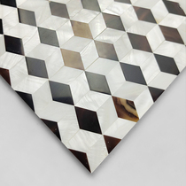  Natural shell parquet sofa background wall puzzle mosaic tile dense mosaic living room decoration wall sticker entrance aisle