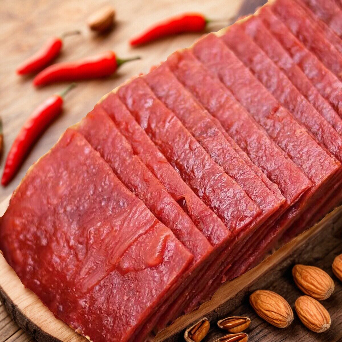 Jingjiang Specialty Meat Jerky, Hand-Shredded Dried Meat, Snack Food, Large Pieces of Original Flavor, Honey Sauce, Spicy, Whole Box Snacks