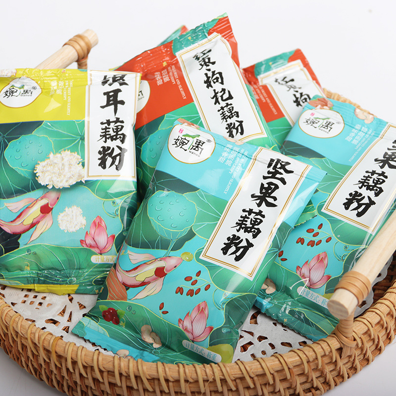 Euphoria root powder nut red date medlar silver ear lotus root powder whole bag 5 catty of nutritious breakfast for a lazy person to soak up beverage food