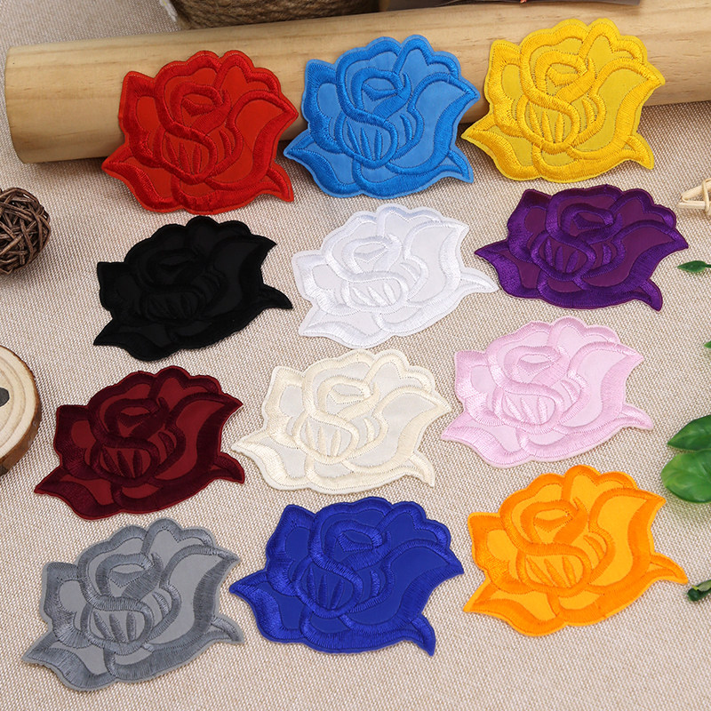 Fashion flower cloth patch hole patch patch dress pattern Flower decoration Pants Embroidery appliqué DIY accessories