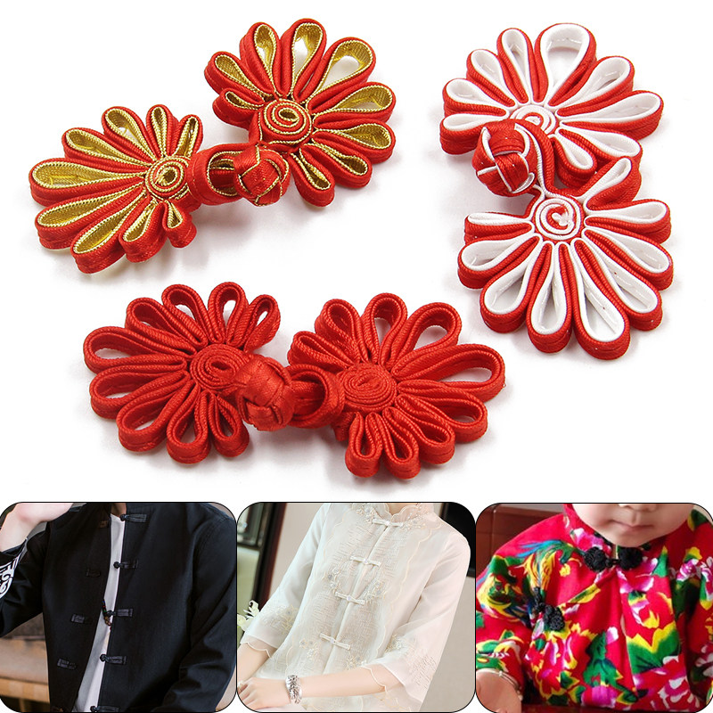 Chrysanthemum plate button button handmade cheongsam retro Chinese flower button personality Tang suit clothing coat button decoration accessories