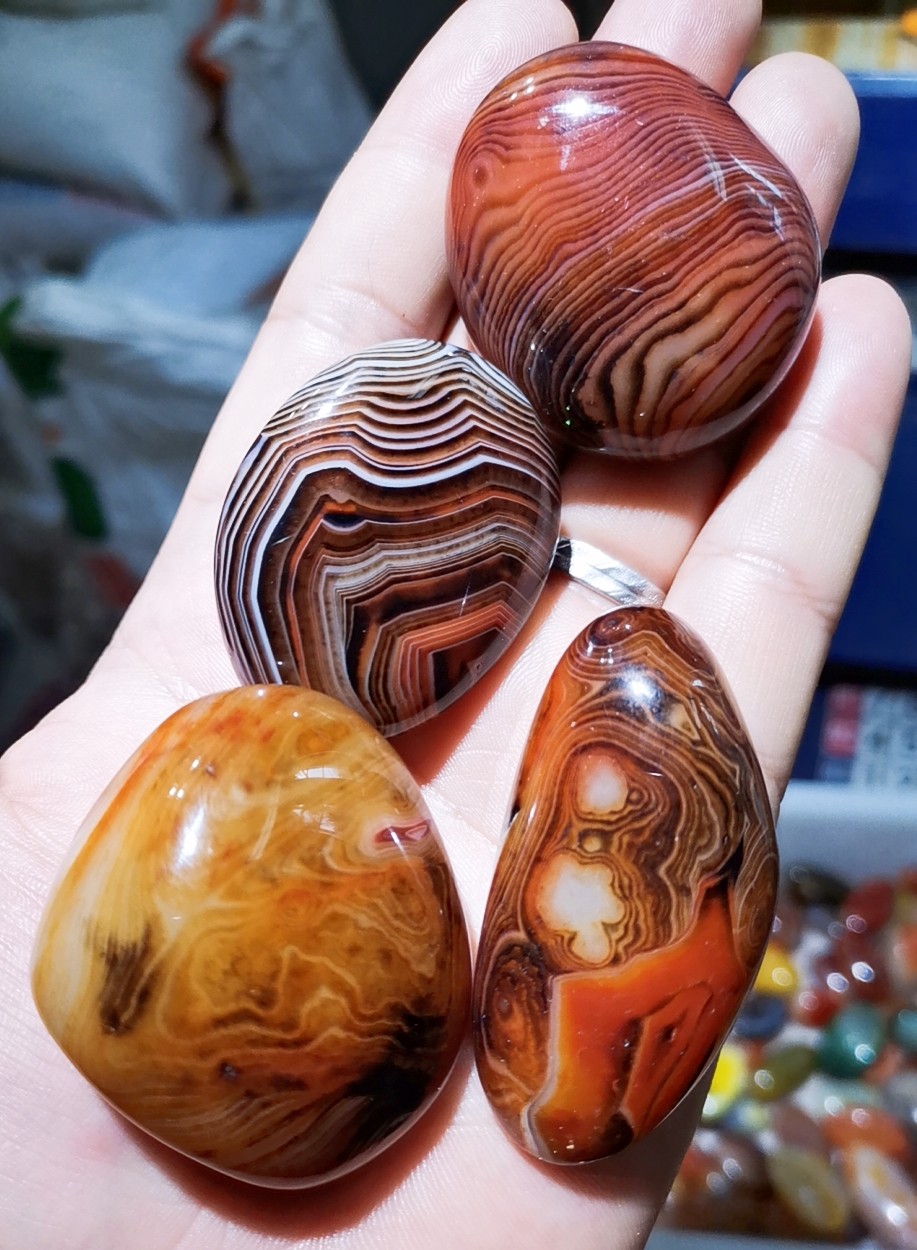 缠丝玛瑙南京雨花石：收藏级天然艺术品，你的专属幸运石！-摆件-淘宝好物网