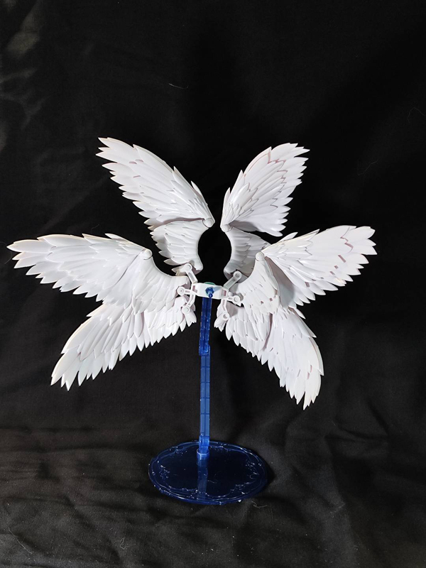 White Fengyu Six-Wing Wings Solid Color Series, No Body Stand, Only Six-Wing Wings