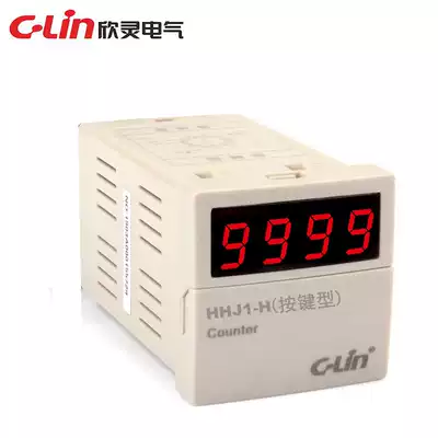 C- Lin Xinling 4 bit digital display counter HHJ1-H N standard board rear wiring AC220V