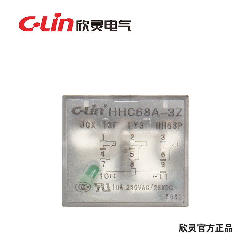 C-Lin Hingling intermediate relay HHC68A-3Z JQX-13F-3Z LY3 HH63P HH63P DC24 12V 